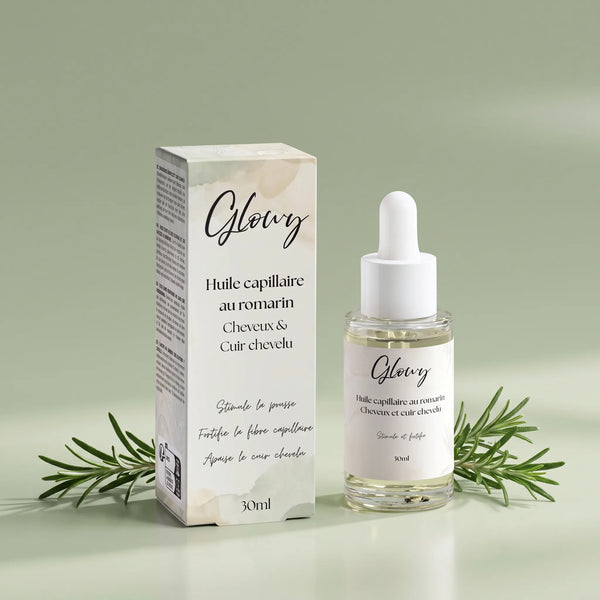 Huile de Romarin pour Cheveux et Cuir Chevelu, Formule Fortifiante