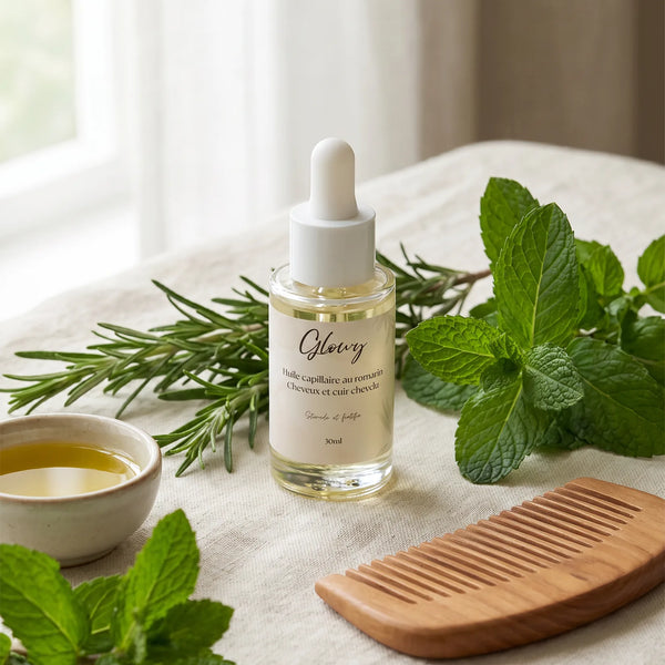 Huile de Romarin pour Cheveux et Cuir Chevelu, Formule Fortifiante