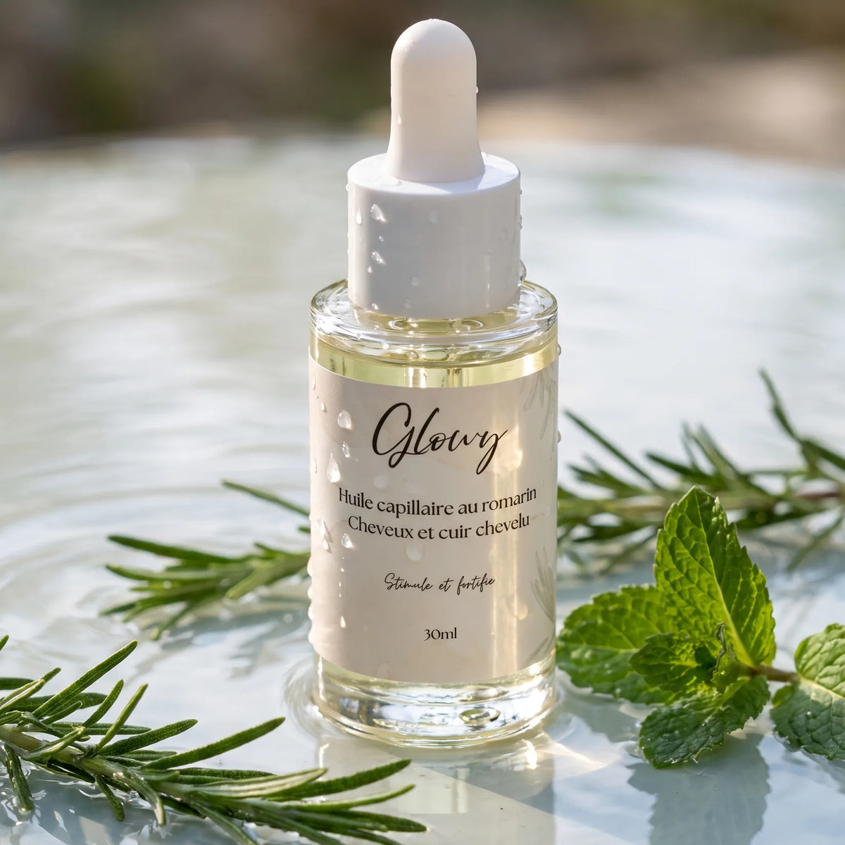 Huile de Romarin pour Cheveux et Cuir Chevelu, Formule Fortifiante