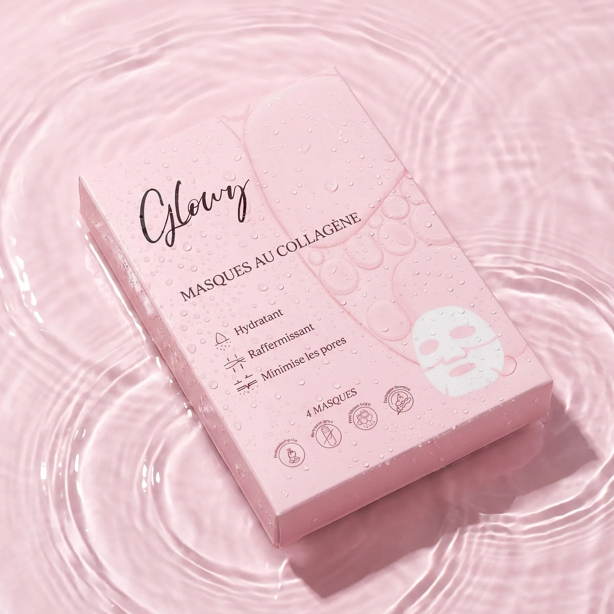 Masque au collagène coréen hydrogel Glowy™