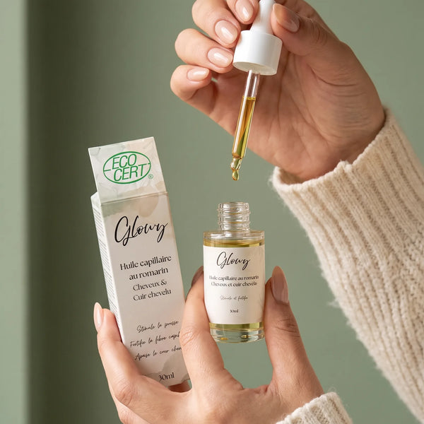 Huile de Romarin pour Cheveux et Cuir Chevelu, Formule Fortifiante