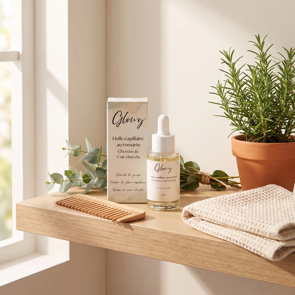 Huile de Romarin pour Cheveux et Cuir Chevelu, Formule Fortifiante