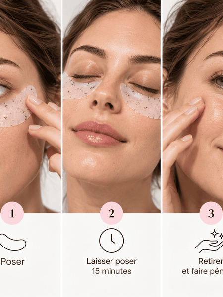 Patchs yeux anti-cernes et anti-poches à la caféine et vitamine C