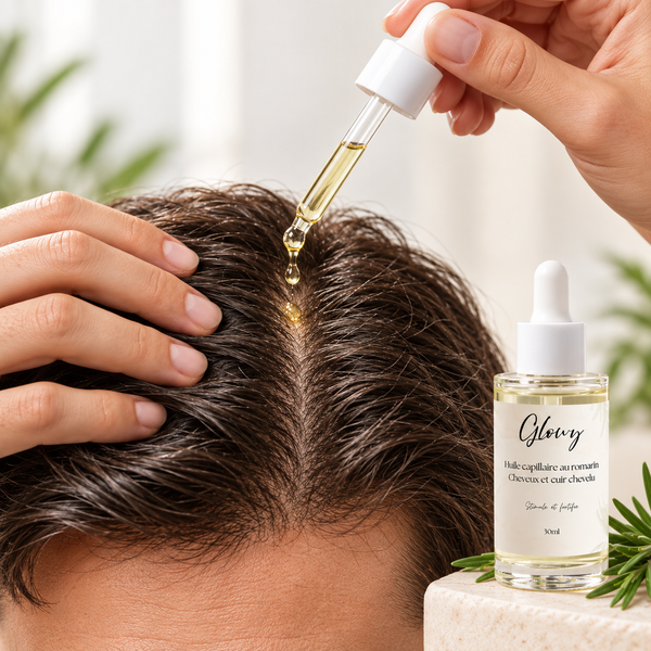 Huile de Romarin pour Cheveux et Cuir Chevelu, Formule Fortifiante