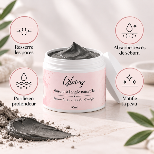 Masque à l'Argile Naturelle pour Pores et Points Noirs