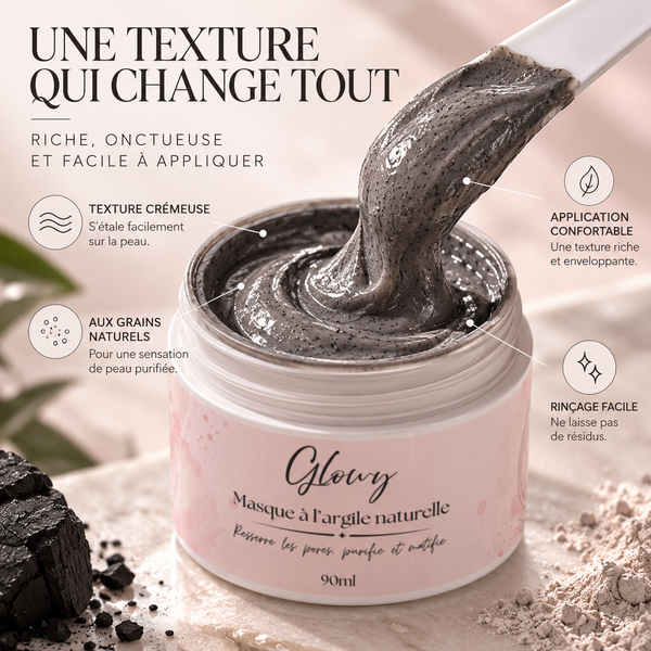 Masque à l'Argile Naturelle pour Pores et Points Noirs