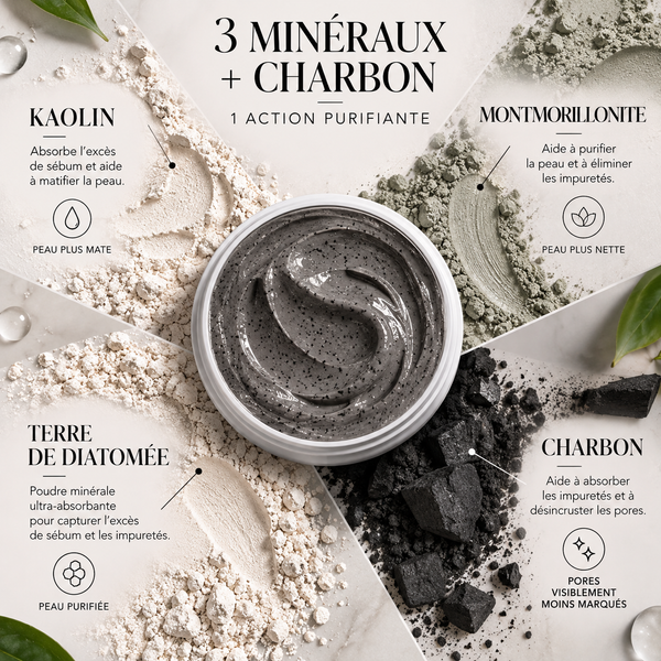 Masque à l'Argile Naturelle pour Pores et Points Noirs