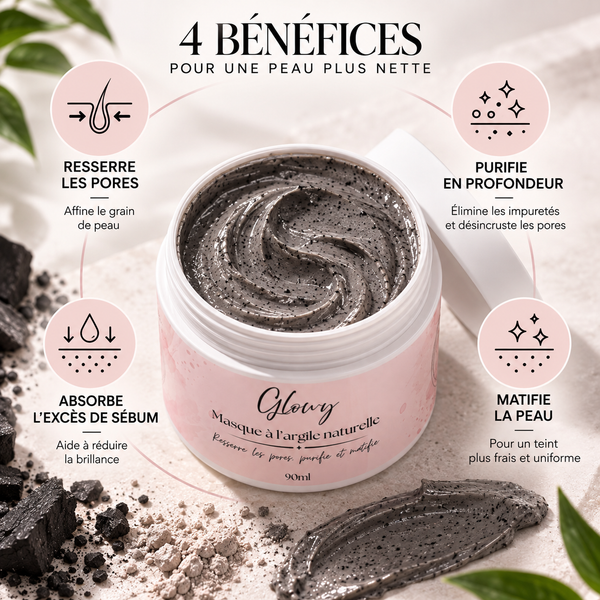 Masque à l'Argile Naturelle pour Pores et Points Noirs