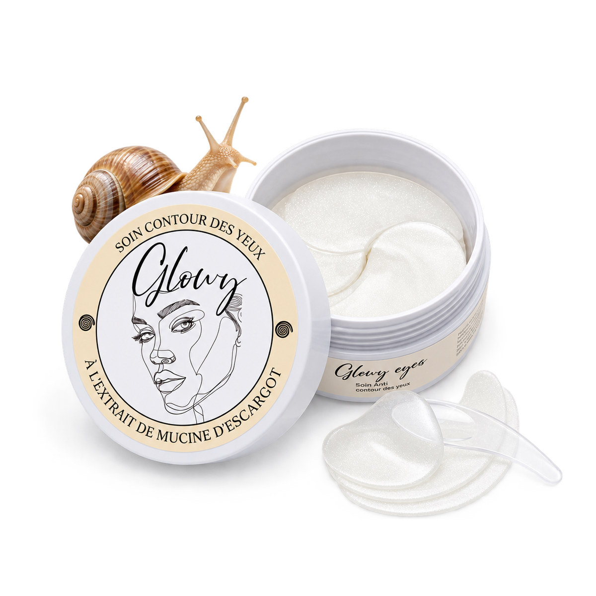 Glowy™ Eyes - Soin Anti-âge du contour des yeux au filtrat de mucine d'escargot