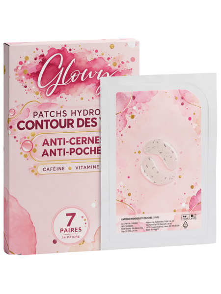 Patchs yeux anti-cernes et anti-poches Glowy à la caféine et vitamine C