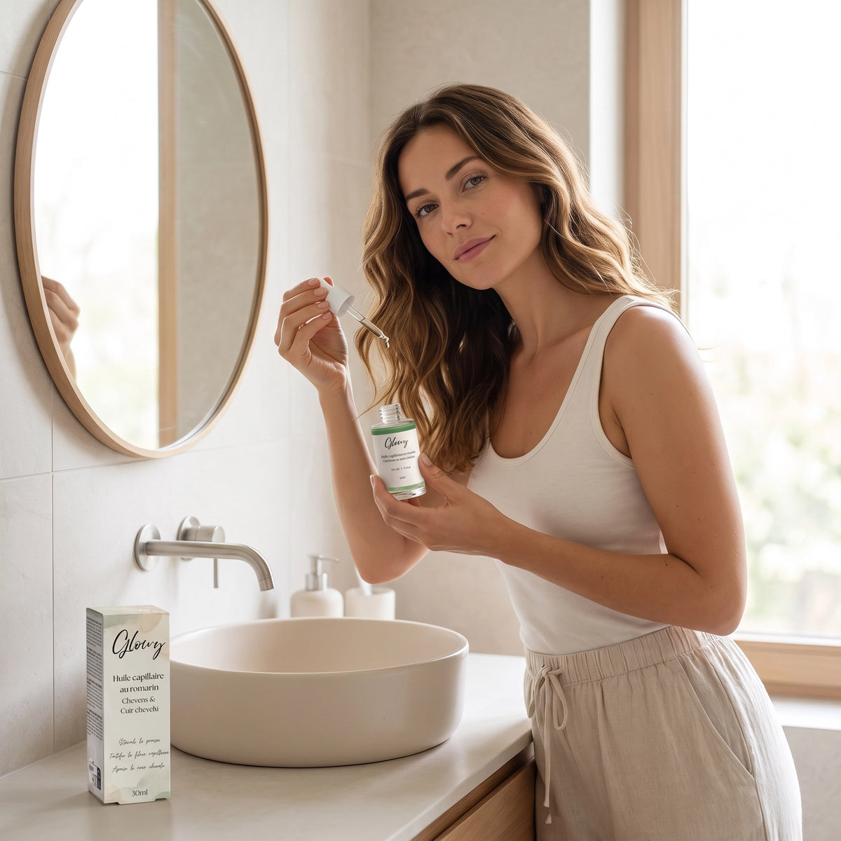 Huile de Romarin pour Cheveux et Cuir Chevelu, Formule Fortifiante