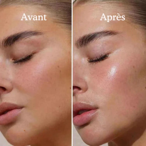 avant après masque glowy
