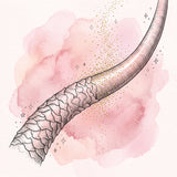 Illustration d'une fibre capillaire dont la cuticule est lissée par la kératine