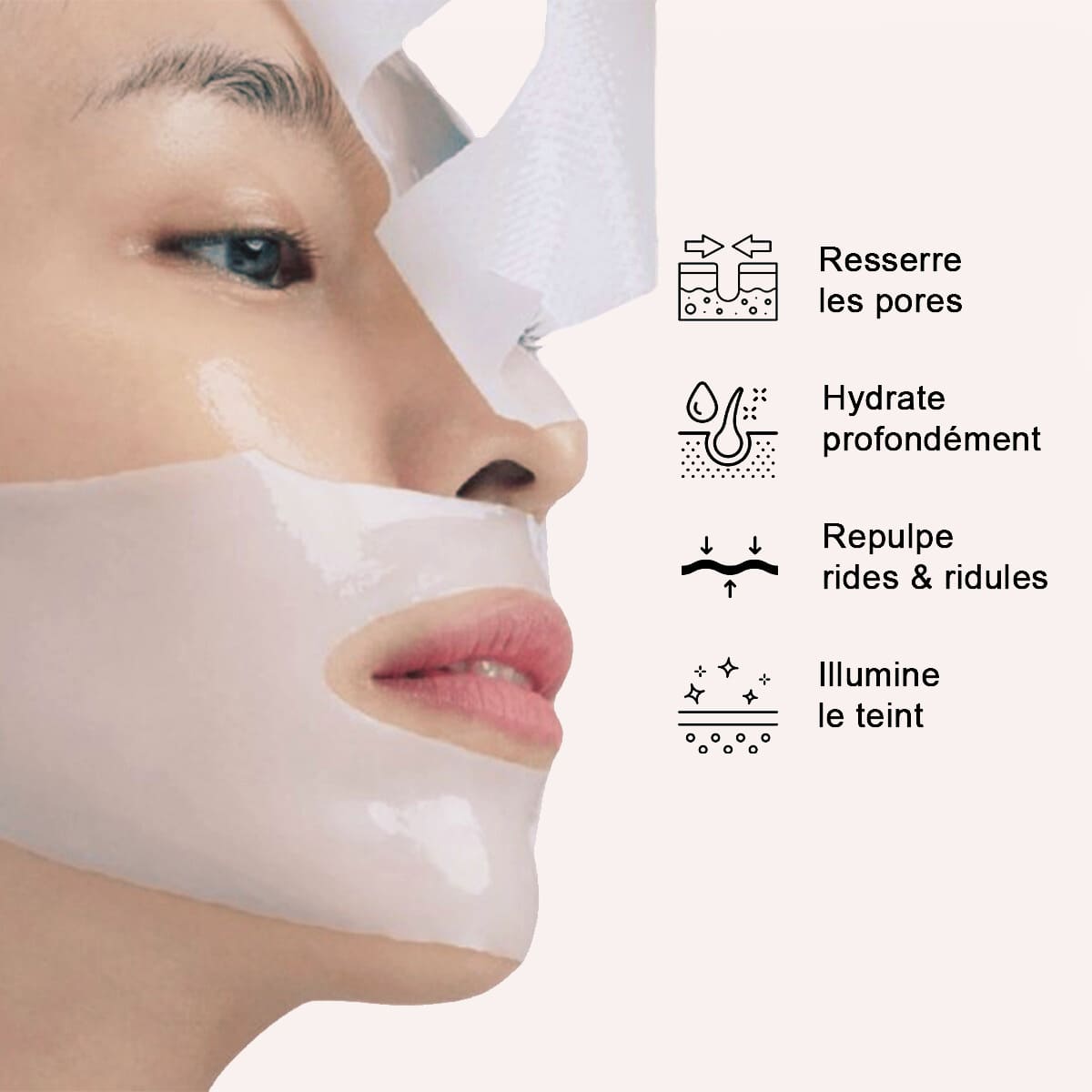 Masque au collagène coréen Glowy™